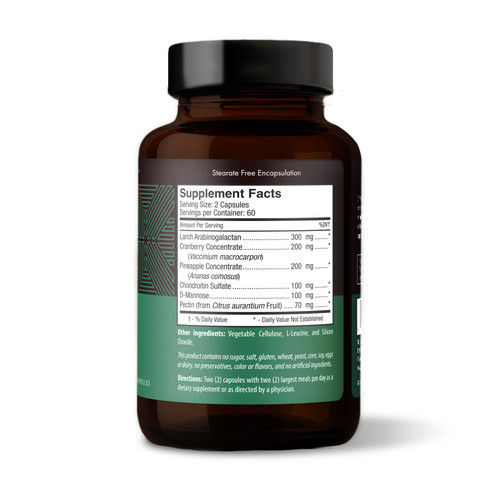 D'Adamo Personalized Nutrition Deflect AB - Lectin Blocker for Blood Type AB (120 Vegetarian Capsules). Label.