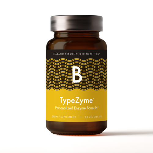 D'Adamo Personalized Nutrition TypeZyme B - Digestive Enzyme for Blood Type B (60 Capsules). Container