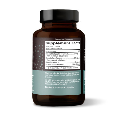 D'Adamo Personalized Nutrition ImmunoSynergy™ (60 Vegetarian Capsules). Label. Ingredients.