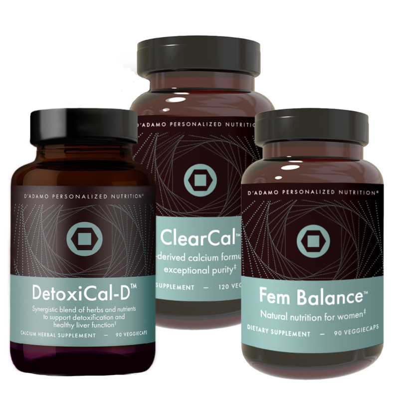 D'Adamo Personalized Nutrition - Women's Health Pack Containers.