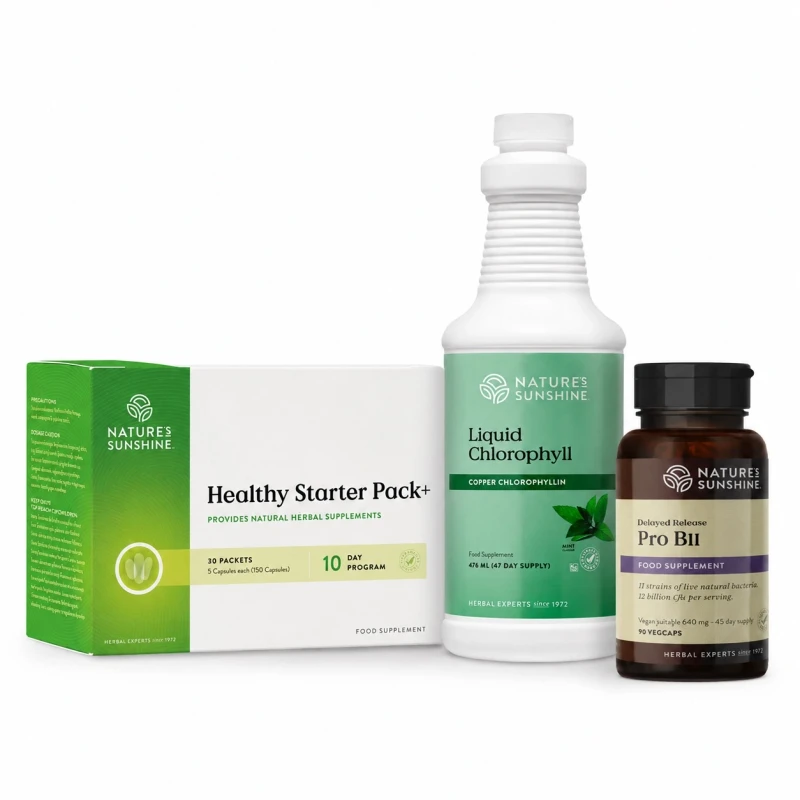Nature's Sunshine Products Healthy Starter Cleanse Programme (Pro B11). 3 x Items.