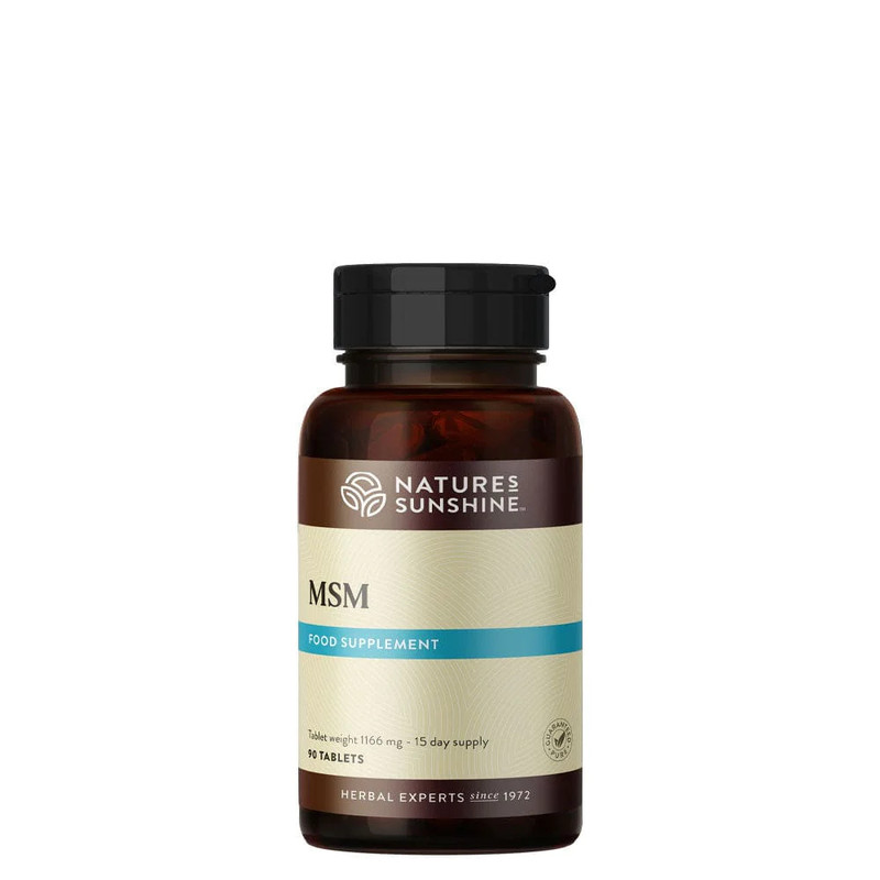 Nature's Sunshine Products MSM (Methylsulfonylmethane) (90 Tablets). Bottle.