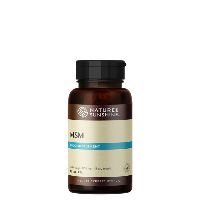 Nature's Sunshine Products MSM (Methylsulfonylmethane) (90 Tablets). Bottle.