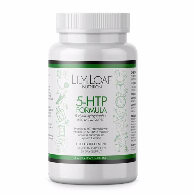 Lily & Loaf - 5 HTP with L-Tryptophan (90 Vegan Capsules) - Bottle