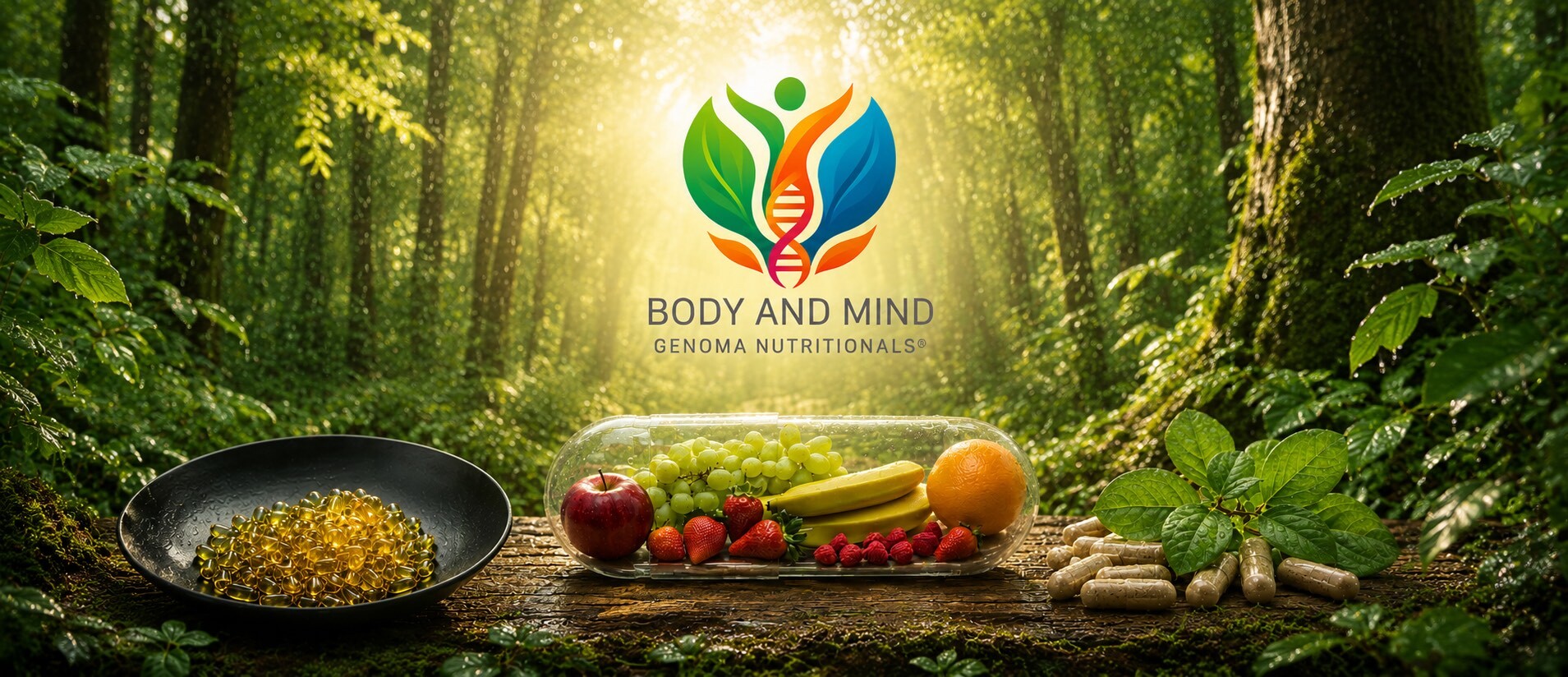 Body and Mind Genoma Nutritionals™ A comprehensive range of wellness products, where Human science meets nature's wisdom.