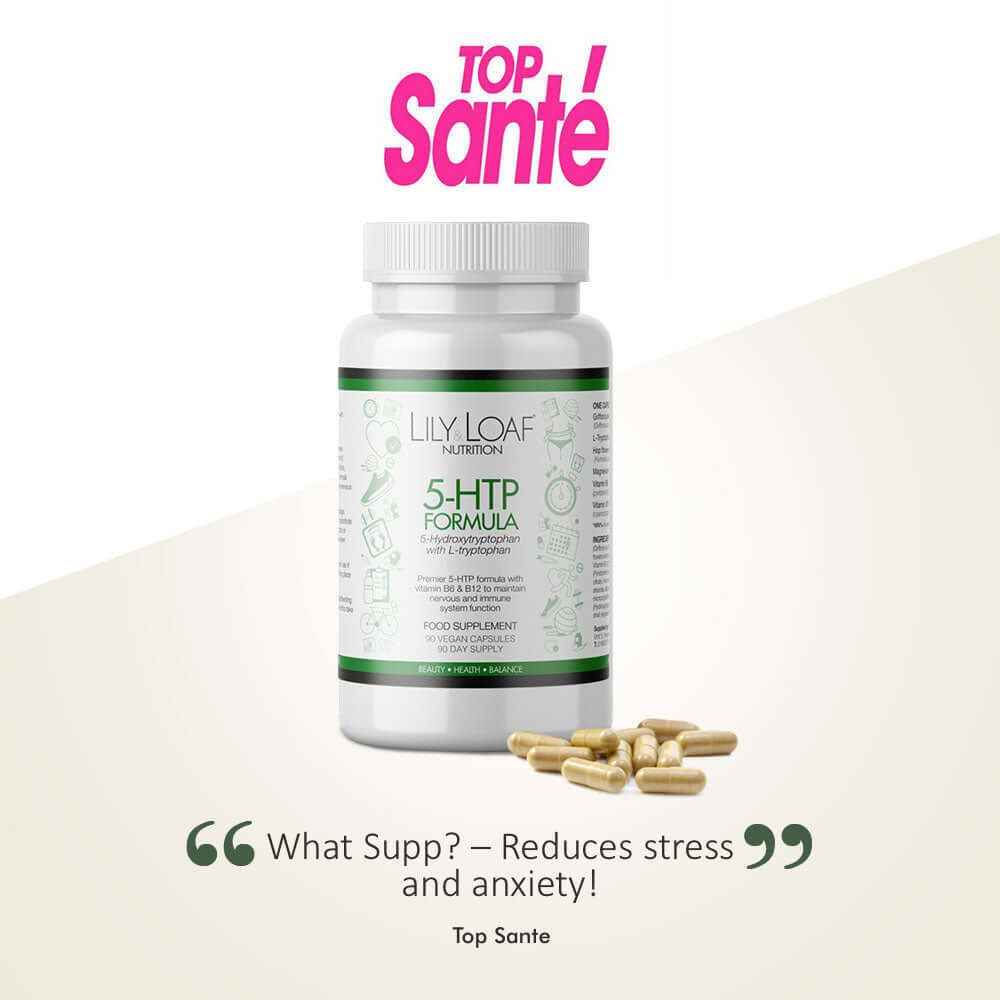 Lily & Loaf 5-HTP Formula with L-Tryptophan (90 Vegan Capsules) at Body and Mind Studio International Ltd as featured in Top Santé