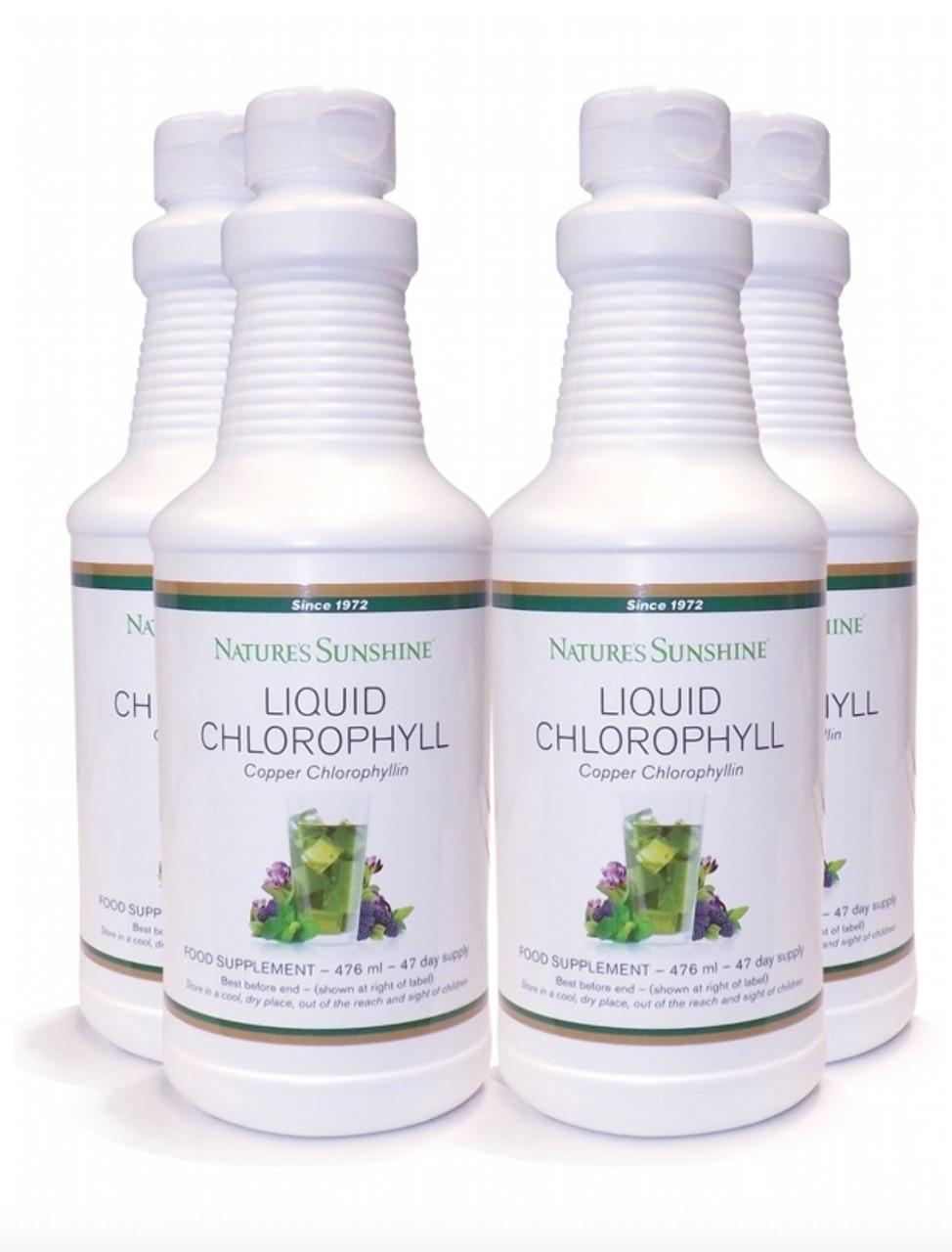 Nature's Sunshine Liquid Chlorophyll Money Saving 4 Pack UK and Worldwide