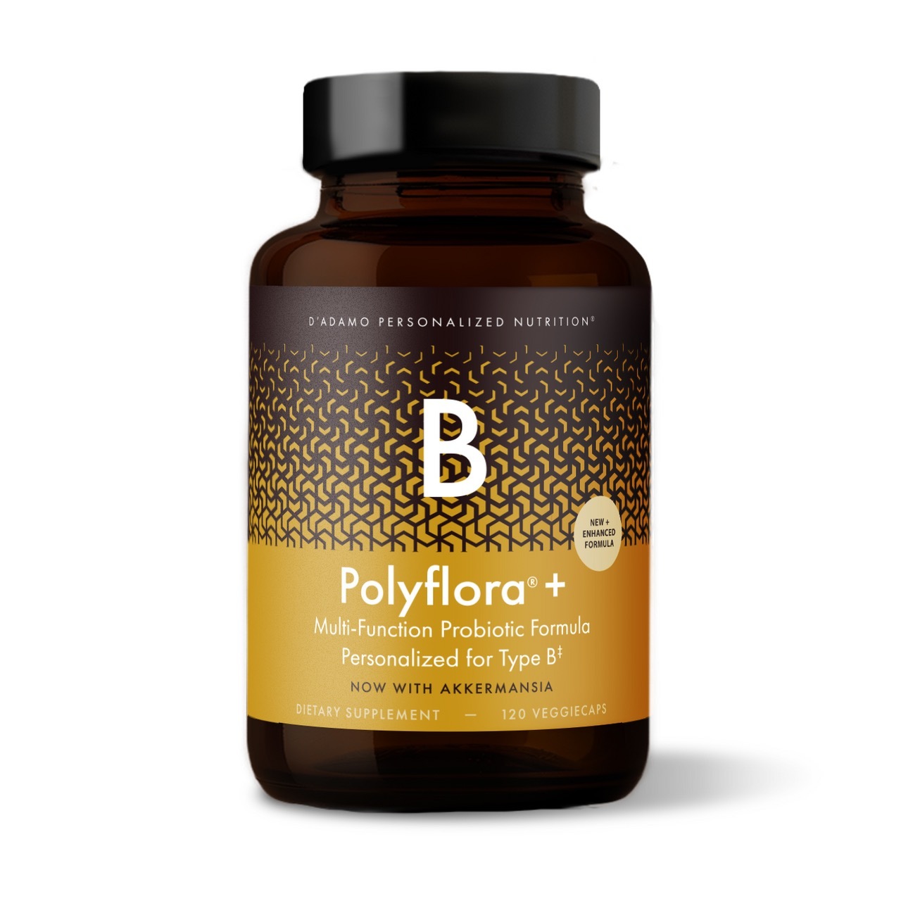 | Body and Mind Studio International® | D'Adamo Personalised Nutrition | Polyflora + Multifunction Probiotic with Akkermansia for Blood Type A Individuals (120 Veggie Caps) | UK and Worldwide |