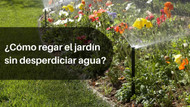 ¿Cómo regar el jardín sin desperdiciar agua?