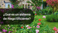 ¿Qué es un sistema de riego eficiente?