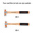 Mango para martillos de bola MB-4 y MB-8  12-1/2"