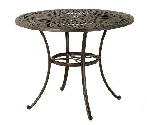 Mayfair 48" Pedestal Counter Table in Desert Bronze