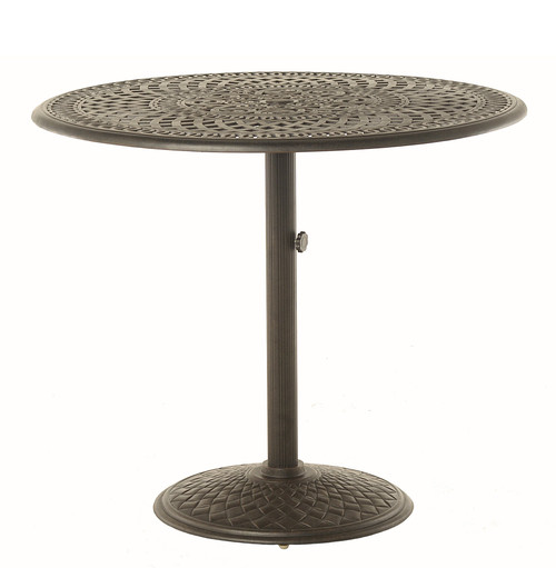 Bella 42" Round Pedestal Counter Table in Desert Bronze