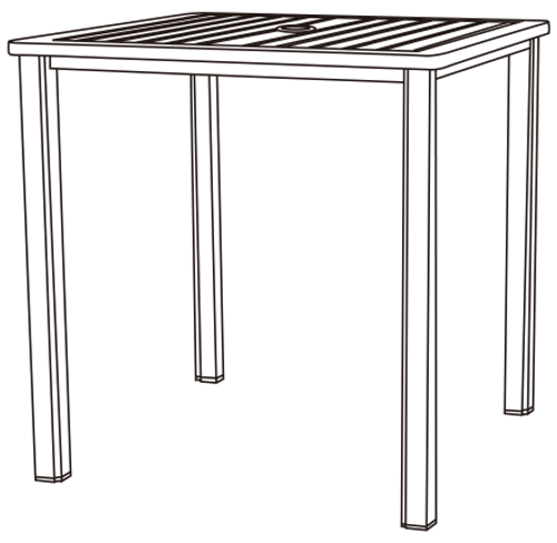 Dominion 36" Square  Counter Height Table
