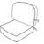 Hanamint No Welt Standard Club Chair Cushion #684103