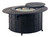 Mayfair 39"x52" Oval Enclosed Gas Fire Pit Table.
