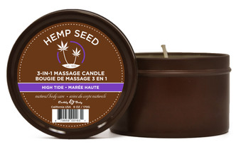 Hemp Seed 3-in-1 Massage Candle - High Tide - 6 Oz.