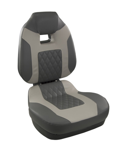 Springfield 1041733 Fish Pro Mid Back Folding Seat - Charcoal/Grey