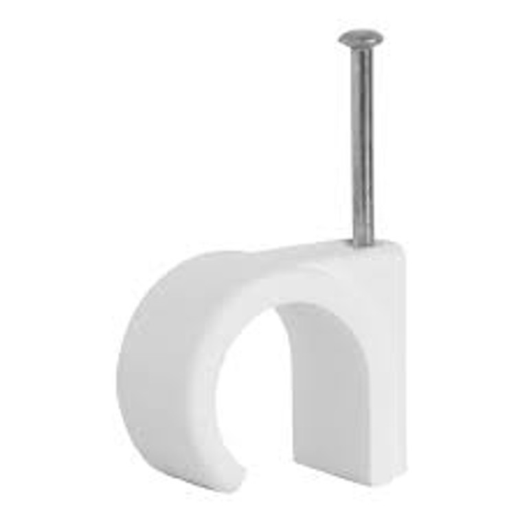 6mm Pipe Clips White Box of 100