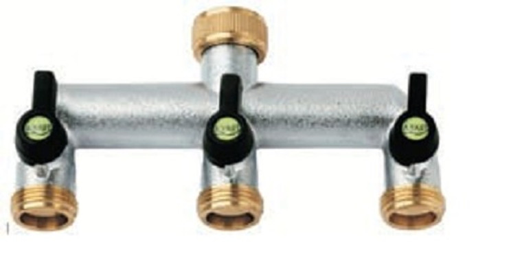 Brass 3 Way Connector with Screw Fit