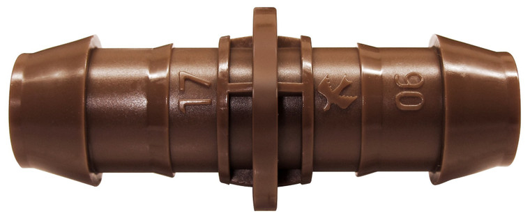 Barbed Pipe Coupler 17mm for XF Dripline