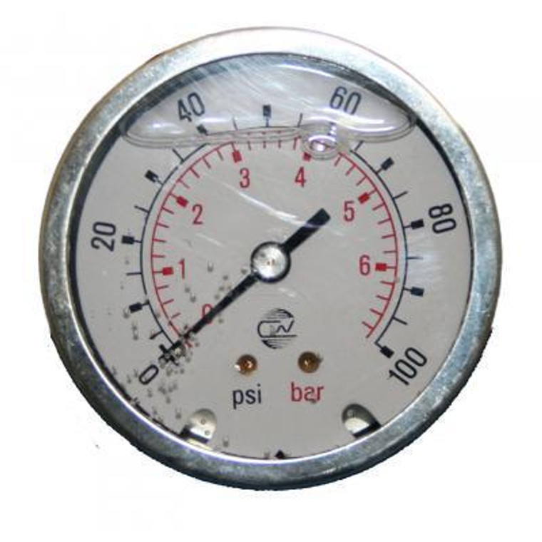 Pressure Gauge 0-7 Bar Back Entry