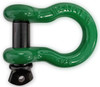  Northgate Cargo Control 3/4" Heavy Duty D Ring Shackles with 7/8" Pin (Green Shackle and Black Pin)