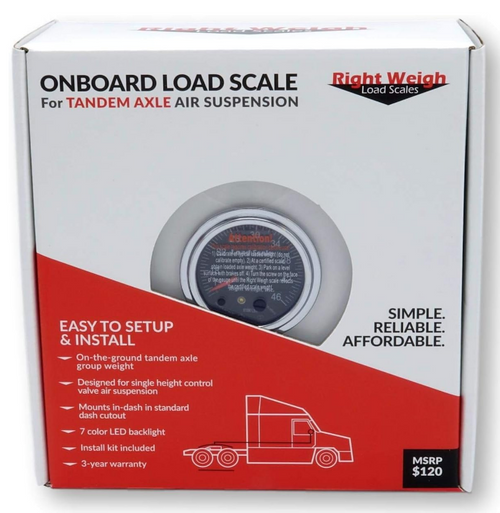 Right Weigh 510-46-RKC TANDEM Axle Load Scale Kit for Single HCV Air Suspension