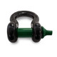 Northgate Cargo Control 3/4" Heavy Duty D Ring Shackles with 7/8" Pin (Black Shackle and Green Pin)
