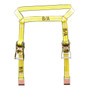 2" x 8' Flat Hook Side Rail Ratchet Tie-Down Assembly (B/A Products Co. - 38-65A)