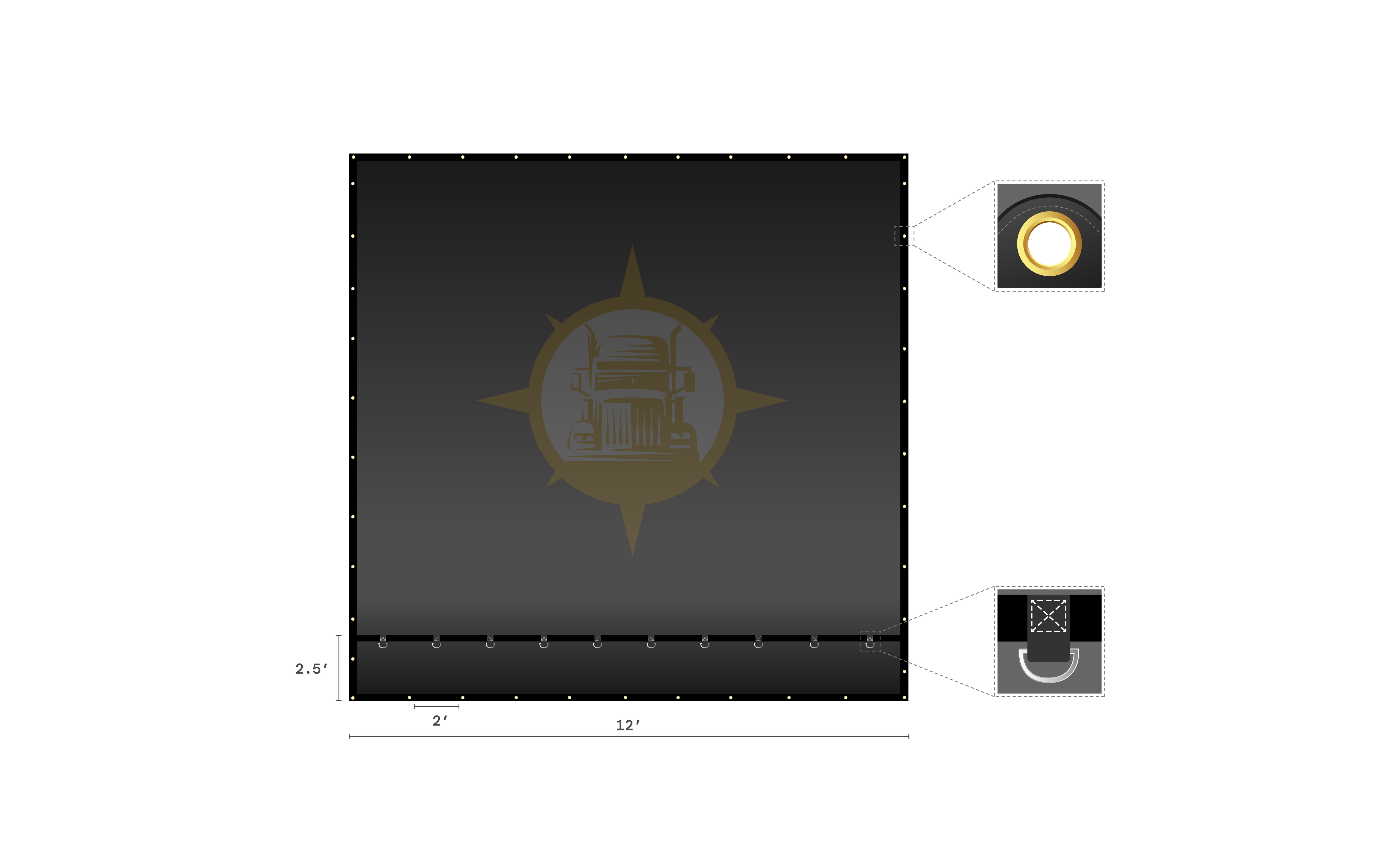 10' x 12' Heavy Duty Smoke Tarp NCC Online