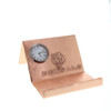 Custom Copper Business Card Holder Clock