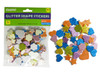 Glitter Craft Foam Shape Stickers