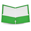 2-Pocket 12" x 9.375" Paper Portfolio, High Gloss Laminated finish on 1S, 3-hole Punched ( GREEN 355 C )