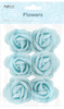 Foam Flower, Lt. Blue, 2", 6 ct