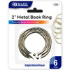 2" Metal Book Rings (6/Pack)