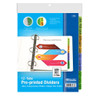 BAZIC 3-Ring Binder Dividers W/ 12-Preprinted Jan-Dec Tab