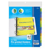 BAZIC 3-Ring Binder Dividers W/ 12-Preprinted A-Z Tab