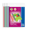 BAZIC Clear Front Report Covers w/ Sliding Bar (3/Pack)