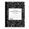 BAZIC C/R 100 Ct. Premium Black Marble Composition Book