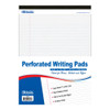 BAZIC 50 Ct. 8.5" X 11.75" White Perforated Writing Pad