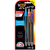 BIC Atlantis "Comfort" Ballpoint Pen, Medium Point, 3pk.