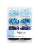 BLUE ACCENT SEQUINS, ASSORTED COLOR SET.