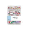 ANGELS CRAFTS" ENCANTO- FLOWER & HEARTS SEQUINS, 6 COLOR SET.