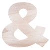 Wood Letter "&"