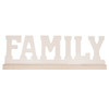 Natural Wood "Family" Word With Base