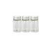 1"x2" Glass Bottles Aluminum Cap 3ct