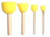 Round Top Paint Sponge Tool 4ct, Assorted Size