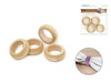 Craftwood: 1 3/8"x1/2" Napkin Rings x4 Natural