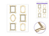 Paper Craft Embellishments: Laser Cut Wood Stickers 5"x8"